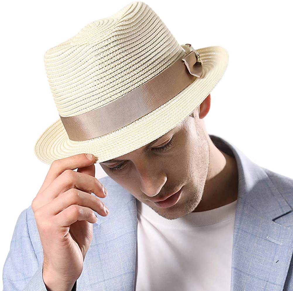 Fedora Straw Fashion Sun Hat UPF 