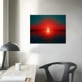 thumbnail image 3 of Nawypu Wieco Art Red Sun Canvas Prints Wall Art Ocean Sea Beach Pictures Paintings Ready to Hang for Living Room Bedroom Home Decorations Modern 5 Piece Stretched and Framed Grace Landscape, 3 of 4