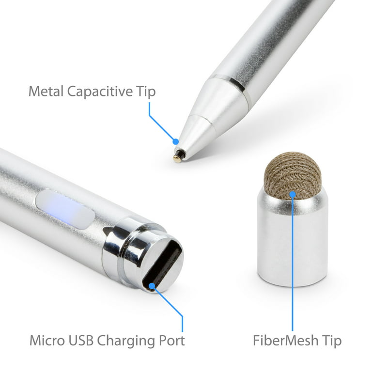  BoxWave Stylus Pen Compatible with Xiaomi Pad 5 - AccuPoint  Active Stylus, Electronic Stylus with Ultra Fine Tip for Xiaomi Pad 5 -  Metallic Silver : Cell Phones & Accessories