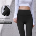 thumbnail image 4 of Pantalones de yoga ajustados deportivos sin costuras con cintura alta y caderas de color melocotón para mujer, 4 of 5