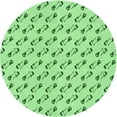thumbnail image 1 of Ahgly Company Indoor Round Patterned Jade Green Area Rugs, 5' Round, 1 of 6