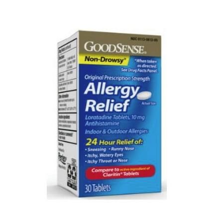 Good Sense Allergy Relief Loratadine Tablets, 10 mg 30 ea
