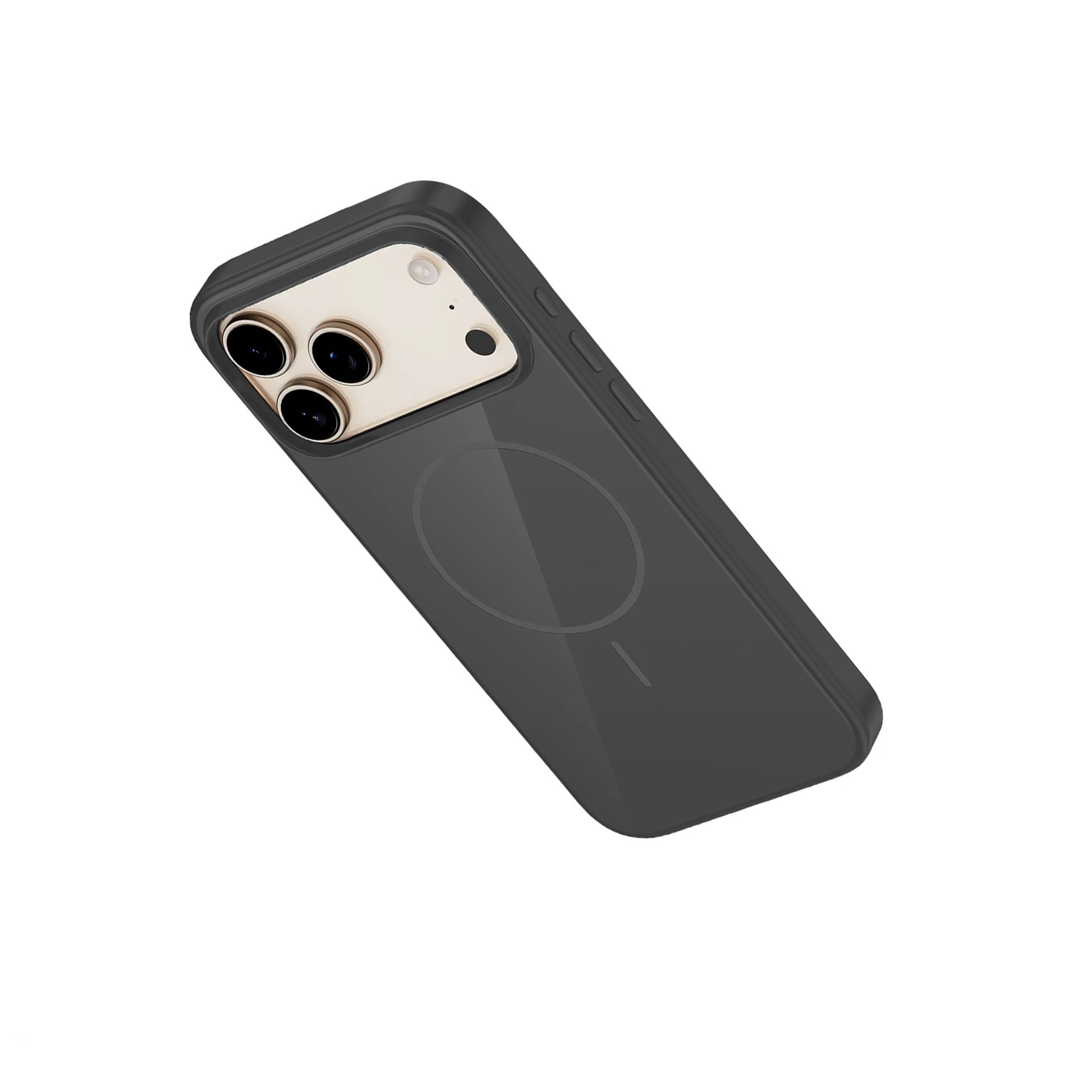 Elegant Silicone Case with Magsafe for iPhone 17 Pro - Black