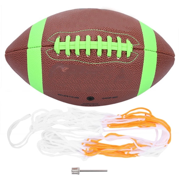 ATTOE Caoutchouc Taille 6 Rugby football Américain Entraînement Accessoire pour Intérieur/extérieur(Vert)-081401