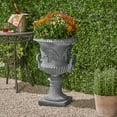 thumbnail image 2 of GDF Studio Tunlaw Outdoor Traditional Roman Chalice Stone Garden Urn Planter, Antique Gray, 2 of 8