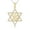 Gold-Tone, variant on 925 Sterling Silver Star of David with Mazal Pendant Necklace with Cubic Zirconia CZ Stones | 18 Inch | Women, Men & Unisex