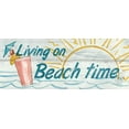 thumbnail image 2 of Tillmon, Avery 32x15 Gold Ornate Wood Framed with Double Matting Museum Art Print Titled - Living on Beach Time- In Color, 2 of 4