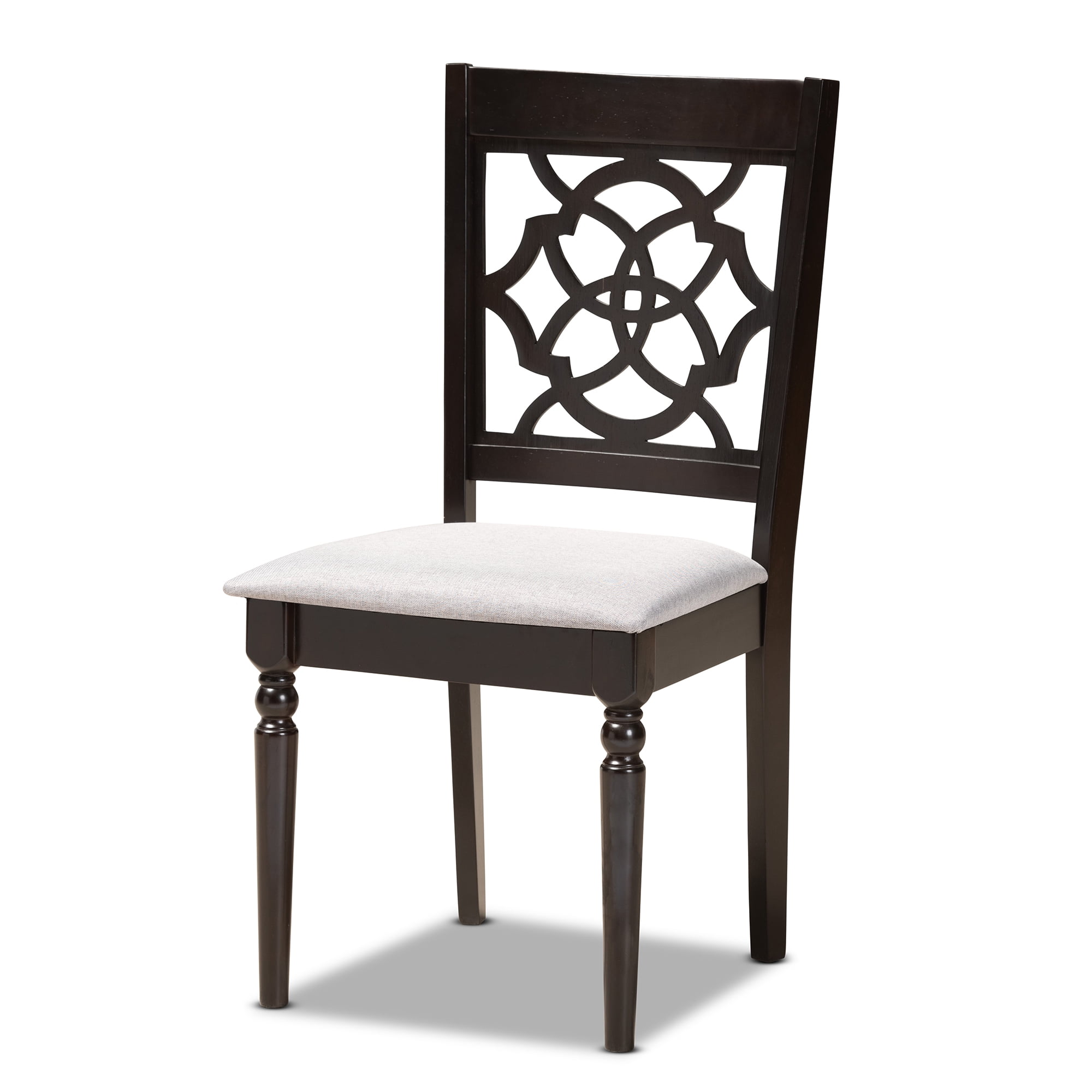 Baxton Studio Valerie Modern Dining Set, 5-Piece, Dark brown
