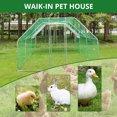 thumbnail image 3 of KTENME Large Metal Chicken Coop, Walk-in Chicken Run, Galvanized Wire Poultry Chicken Hen Pen Cage, Rabbits Duck Cages with Waterproof Anti-Ultraviolet Cover for Farm, Backyard, 3 of 8