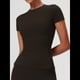 thumbnail image 4 of Camiseta Básica de Verano para Mujer, Corta, Cuello Redondo, Corte Ajustado, Top Corto Marrón L, 4 of 9