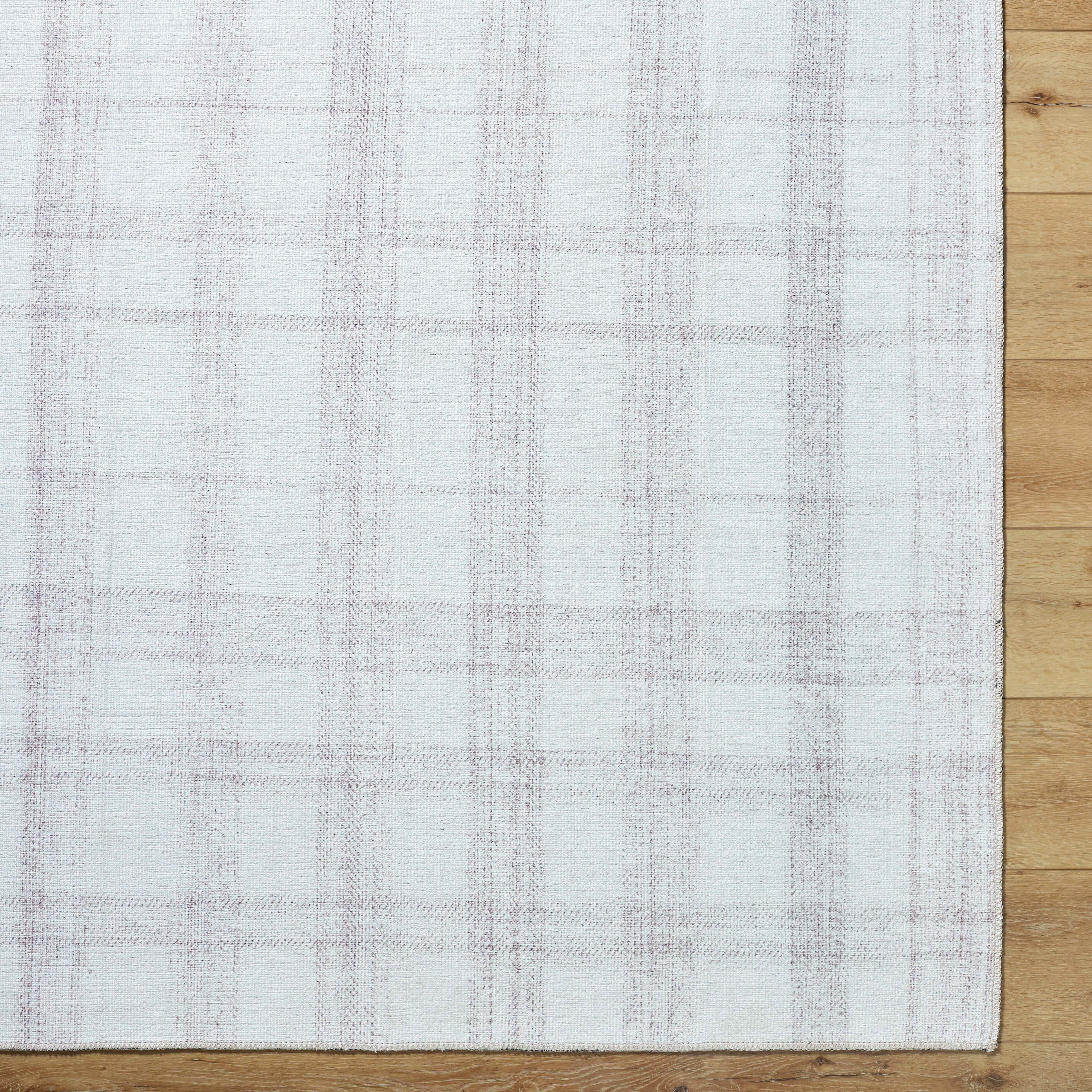 My Texas House Everyday Living Reese Natural Plaid Indoor Washable 5' x 8' Area Rug