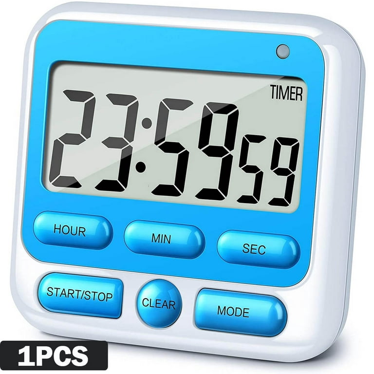 1pcs Kitchen Timer - Digital Timer Magnetic Back Loud Alarm - Cooking Timers  For Kitchen Teachers Students Games Kids Meetings - Sports Timer For  Workouts Exercise(White) 