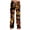Yellow, variant on Soft Pajamas for Women Halloween Pumpkin Print Loose Drawstring Pj Bottoms Sleepwear
