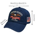 thumbnail image 5 of WKSCLPAI 250th Anniversary Hat, Adjustable United States 250th Commemorative Patriotic Hat, Eagle Printed Washable Casual Baseball Caps for Men Women, Independence Day Gift, Navy, 5 of 5