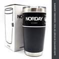 thumbnail image 2 of Vasos de Acero Inoxidable NORDAY Termo Tumbler Vaso Térmico 20oz 600ml Tapa Antiderrame gris, 2 of 5