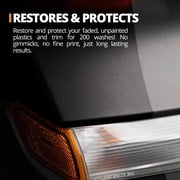Cerakote Ceramic Trim Coat Restoration Kit, Faded Plastic Trim Restorer with 200 Wash Rating