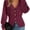 wine red, variant on Women V‑Neck Button Front Knit Cardigan Long Sleeve Fitted Sweater Coat