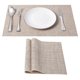 thumbnail image 1 of Mantel Individual De Protección Ambiental De 2/4/6 Uds, Almohadilla De Aislamiento De Alimentos De Pvc, Tapete De Mesa Simple Rectangular, Posavasos, Tapete Para Cuenco Speravity HA027167-03, 1 of 5
