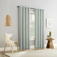 thumbnail image 5 of No. 918 Laurel Space Dyed Textured Semi-Sheer Back Tab Curtain Panel, 40"W X 84"L, Sage Green, 5 of 8