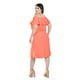 thumbnail image 3 of Vestido campesino con botones Roman Fashion /Tallas Extras, 006 (Coral) coral 36, 3 of 6