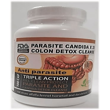 Remove Parasite ANTI PARASITE & CANDIDA DETOX Body Cleanse - 100 Capsules