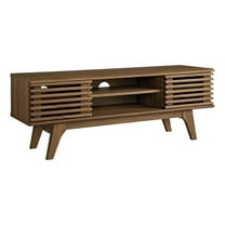 Allora Modern Wood Media Console TV Stand for TVs up to 50" in Walnut