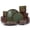 Brown Green(Includes Pasta Bowl), variant on Pokini 24-Piece Stoneware Dinnerware Sets, Plates and Bowls Dish Sets for 8, Brown Green