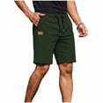 thumbnail image 3 of Thousandth Men's Summer Lightweight Fashionable Cargo Multi Pocket Outdoor Shorts Breathable Drawstring Running Pants Bandage Elastic Waist Casual Shorts, 3 of 9