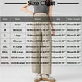 thumbnail image 3 of MKOSPLRT Women's Maternity Dress Pants Elastic Waist Straight Wide Leg Baggy Pregnancy Pants Plus Size Solid Lounge Cropped Pants, 3 of 5