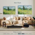 thumbnail image 4 of Elephant Stock Green Field 1889 Wall Art - Horizontal Multi Panel Canvas - Living Room Wall Decor - Nature Multi Panel - Green And Blue Decor By Vincent Van Gogh - 50" x 32", 4 of 8