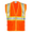 Orange, variant on JORESTECH ANSI/ISEA 107-2020 Type R Class 2 Two-Tone High Visibility Safety Vest with Zipper and Pockets