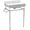 White / Polished Nickel, variant on Whitehaus WHV024-L33-3H-PN Victoriahaus 23-1/2" Rectangular Ceramic Lavatory Console Sink