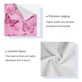 thumbnail image 4 of 3 Piece Bath Towels Set Bath Towel, Hand Towel and Face Towel for Bathroom, Gym, Hotel Pink Butterfly Pattern, 4 of 8