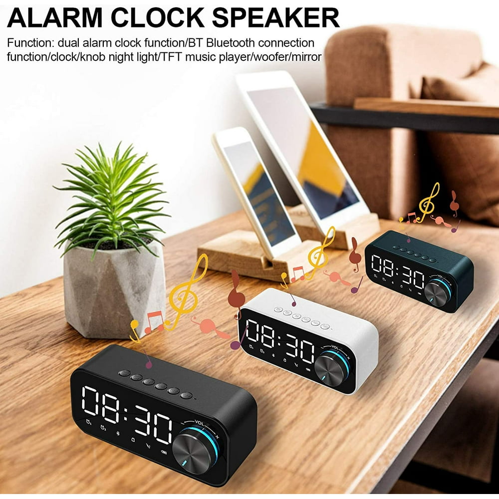 Alarm Clock Radio with Bluetooth，Bedside Radio Alarm Clock with USB
