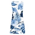 thumbnail image 4 of RXIRUCGD Robe Sans Manches pour Femmes Mode Féminine Sexy Vintage Col Rond Robes Imprimées Sans Manches Mode Féminine 2023 Robe Bleue Femmes, 4 of 5