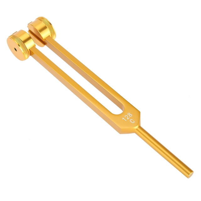 Diapasón de aluminio para curación sonora, C128HZ, limpieza de oídos, diapasón de aluminio, diapasón neurológico, rendimiento comprobado