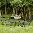 thumbnail image 6 of JIOABL 4-Piece Folding Chair Set with Non-Slip Feet, 330 lbs. Weight Capacity, for Home and Office Use, for Indoor and Outdoor Activities, Black, 6 of 8