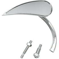 Arlen Ness Micro Rad II Chrome Teardrop Left Mirror (13-410)