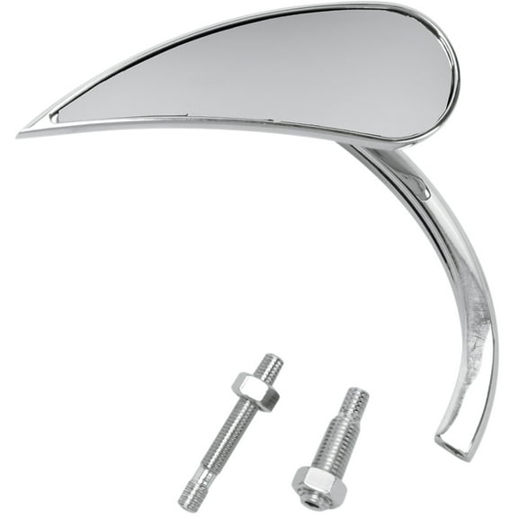 Arlen Ness Micro Rad II Chrome Teardrop Left Mirror (13-410)