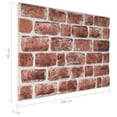 thumbnail image 4 of vidaXL Panneaux Muraux 3D avec Design Briques Brun Foncé 10 Pcs EPS, 4 of 5