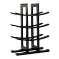 thumbnail image 1 of Wooden Red Wine Bottle Rack Wooden Wine Rack Adornment Bamboo Red Wine Rack Household Wine Bottle Storage Rack (Black), 1 of 5