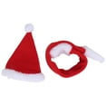 thumbnail image 1 of Cat Christmas Hat Outfit, Comfortable Hook And Loop Design Pet Christmas Costume Adjustable  For Puppy For Cats, 1 of 8