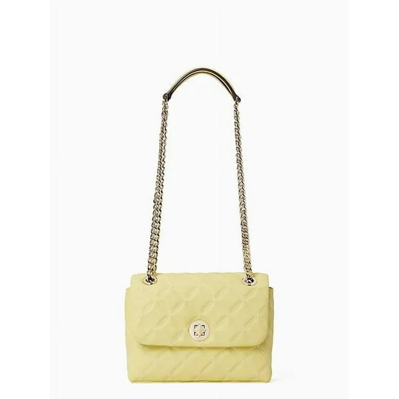 Kate Spade New York Women's Natalia Small Flap Quilted Convertible Crossbody Bag (Frosty Lime)