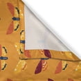 thumbnail image 3 of Ambesonne Butterfly Kitchen Curtains, Amber Color Palette Wings, 55"x24", Orange Maroon Dark Blue, 3 of 3