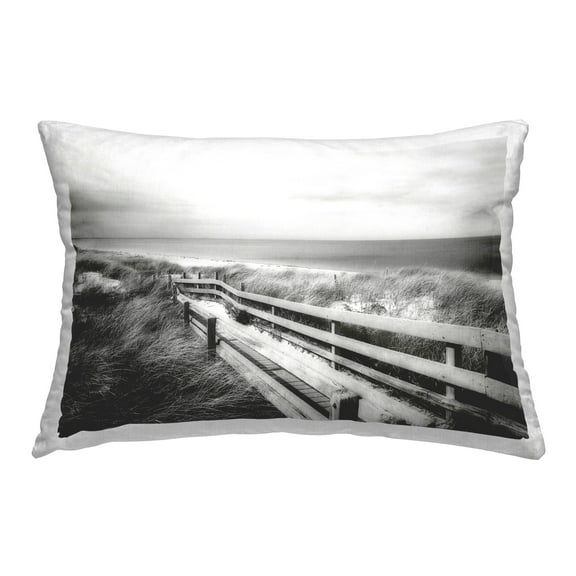 Stupell Industries Waning Beach Boardwalk Decorative Printed Throw Pillow Design by GraffiTee Studios