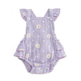 thumbnail image 1 of Akiihool Solid Color Onesies for Baby Girl Baby Girls Custom Newborn Infant Bodysuit with Name Customized Coming Home Outfit Shower Gift (Purple,6-12 Months), 1 of 4