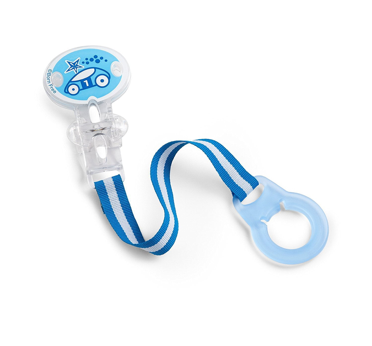 Born Free BPAFree Pacifier Holder, Blue