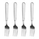 thumbnail image 1 of Juego de tenedores para cena de 4 piezas, tenedores de acero inoxidable aptos para uso alimentario, cubiertos, pulido espejo, apto para lavavajillas, 1 of 5
