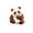 Color-E, variant on Brazilian Wood Panda Miniature Statue Resin Desktop Ornament Funny Tree Hydroponic Figurine Tabletop Indoor Decoration Drowsy Sitting Bear Handmade Carved Sculpture, 1.2×1.2 inch, Color-A