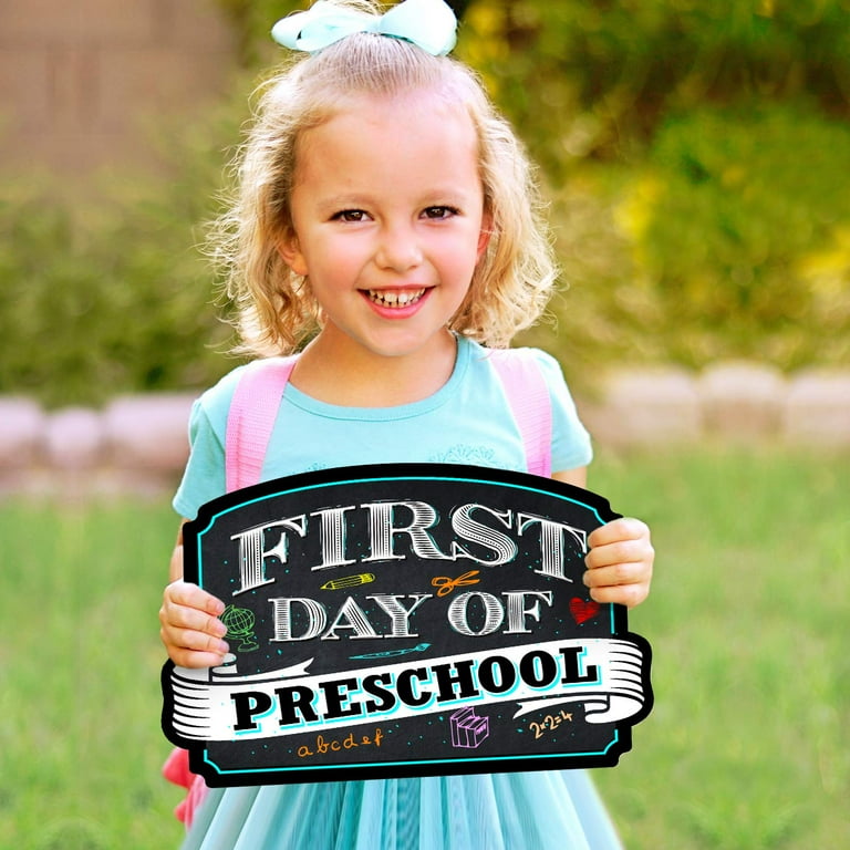 First Day Of Preschool Sign Ideas First Day Of Preschool Sign Ideas